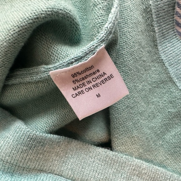 The Burgess Sweater The Paris Mock Neck Dress - Teal - Picture 6 of 9